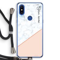 Marmer in stijl: Xiaomi Mi Mix 3 Transparant Hoesje met koord