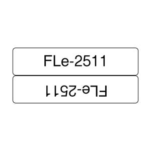 Brother FLe-2511 Labeltape gelamineerde kabeletiketten Tapekleur: Wit Tekstkleur: Zwart