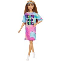 Fashionistas Doll 159 - Tie-Dye T-Shirt Dress Pop