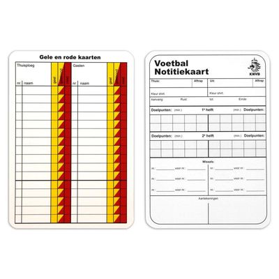 KNVB Notitiekaarten (50 stuks)