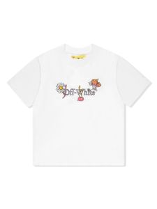 Off-White Kids t-shirt en coton à logo imprimé - Blanc