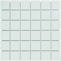 The Mosaic Factory Barcelona Mozaiek Tegel Vierkant - Extra Wit Porselein Geglazuurd 309x309 mm