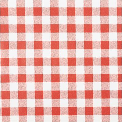 Wasdoek, ruit, B: 140 cm, rood, wit, 20 m/ 1 rol
