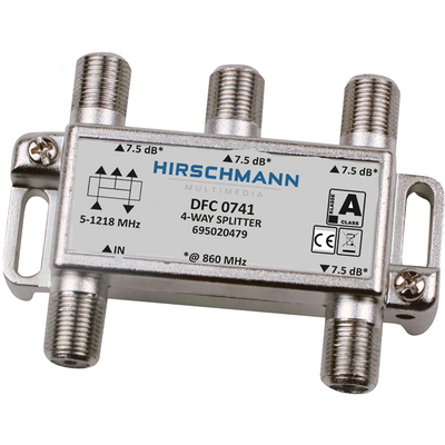 Hirschmann DFC 0741 Viervoudige verdeler 7 dB