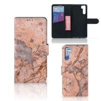 OPPO A91 | Reno3 | Bookcase | Marmer Oranje