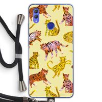 Cute Tigers and Leopards: Honor Note 10 Transparant Hoesje met koord