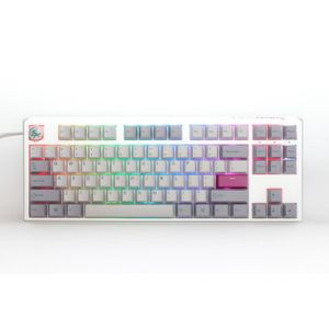 Ducky One 3 Mist Grey TKL toetsenbord RGB led, Double-shot PBT, Hot-swappable, QUACK Mechanics, 80%