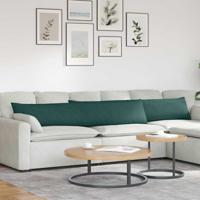 VidaXL Sofa kussens 2 pcs donkergroen 200 x 40 cm stof