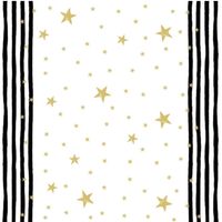 Kerst thema tafellopers/placemats met sterretjes 40 x 480 cm