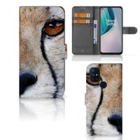 OnePlus Nord N10 | Telefoonhoesje | Met pasjeshouder | Cheetah