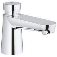 GROHE Euroeco Cosmopolitan S waterbesparende wastafelkraan zelfsluitend 44593 blauw/rood chroom 36265000 - thumbnail