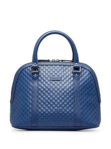 Gucci Pre-Owned sac à bandoulière Microguccissima Dome médium - Bleu