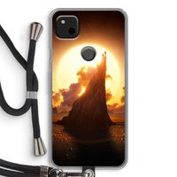 Children of the Sun: Pixel 4a Transparant Hoesje met koord