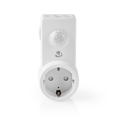 Nedis PIRWI10WT Bewegingsmelder Schuko Type F Instelbare Vertragingstijd, Omgevingslicht En Lichtgevoeligheid