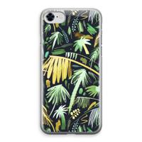 Tropical Palms Dark: iPhone 8 Transparant Hoesje