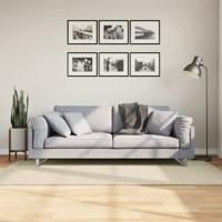 VidaXL Vloerkleed huarte laagpolig zacht wasbaar 100x200 cm crème