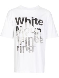 White Mountaineering t-shirt en coton à logo imprimé - Blanc