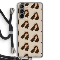Bonjour mon amour: Samsung Galaxy S21 Transparant Hoesje met koord