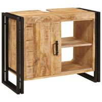 Wastafelonderkast 71 x 33 x 58 cm Massief Mango Hout, Ijzer