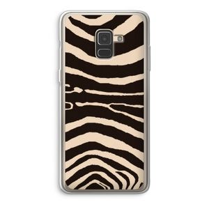 Arizona Zebra: Samsung Galaxy A8 (2018) Transparant Hoesje