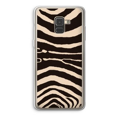 Arizona Zebra: Samsung Galaxy A8 (2018) Transparant Hoesje