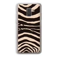 Arizona Zebra: Samsung Galaxy A8 (2018) Transparant Hoesje
