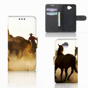 Microsoft Lumia 650 Telefoonhoesje met Pasjes Design Cowboy