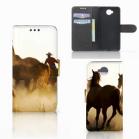 Microsoft Lumia 650 Telefoonhoesje met Pasjes Design Cowboy - thumbnail