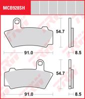 TRW Remblokken, en remschoenen voor de moto, MCB928SH
