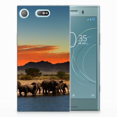 Sony Xperia XZ1 Compact | TPU Hoesje | Olifanten