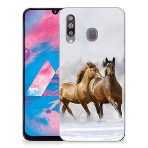 Samsung Galaxy M30 TPU Hoesje Paarden