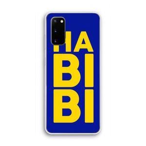 Habibi Blue: Samsung Galaxy S20 Transparant Hoesje