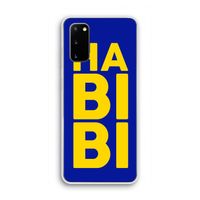 Habibi Blue: Samsung Galaxy S20 Transparant Hoesje