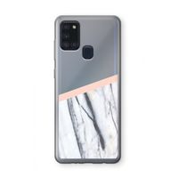 A touch of peach: Samsung Galaxy A21s Transparant Hoesje