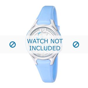 Calypso horlogeband K5575-3 Rubber Lichtblauw