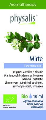 Physalis Aromatherapy Essentiële Oliën Mirte Olie 10ml