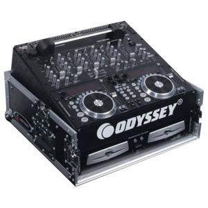 Odyssey FZ1002 audioapparatuurtas DJ-mixer Hard case Zwart, Roestvrijstaal