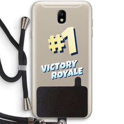 Victory Royale: Samsung Galaxy J7 (2017) Transparant Hoesje met koord