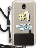 Victory Royale: Samsung Galaxy J7 (2017) Transparant Hoesje met koord