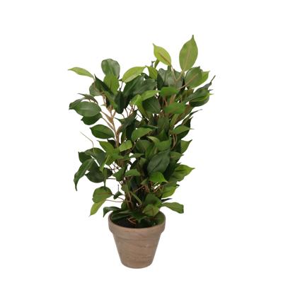 Mica Decorations groene ficus kunstplant - 40 cm - Kunstplanten - binnenplanten