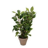 Mica Decorations groene ficus kunstplant - 40 cm - Kunstplanten - binnenplanten