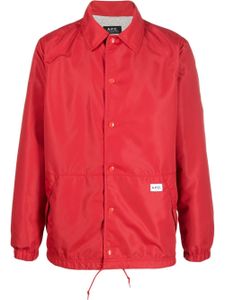 A.P.C. surchemise à patch logo - Rouge