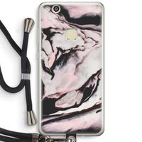 Roze stroom: Huawei Ascend P10 Lite Transparant Hoesje met koord