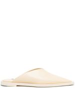 Jil Sander mules en cuir à bout pointu - Tons neutres