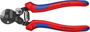 Knipex Staalkabelschaar | lengte 160 mm | gepolijst | meercomponenten mantels | 1 stuk - 95 62 160 - 95 62 160