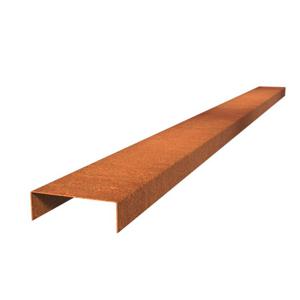 Overzetprofiel cortenstaal recht 15.4 x 5 x 230 cm, 2 mm (5st )