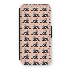 Zwarte poes: iPhone 8 Flip Hoesje