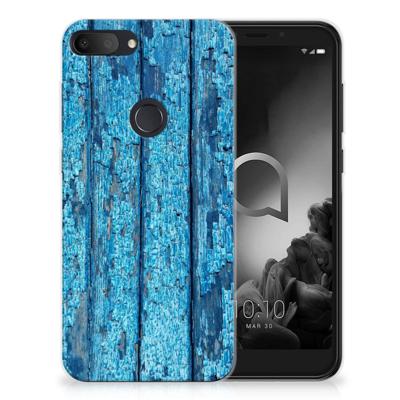 Alcatel 1S (2019) | Bumper Hoesje | Wood Blue