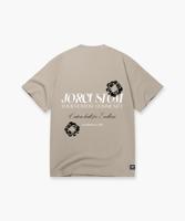 Jorcustom Flowers T-Shirt Heren Beige - Maat S - Kleur: Beige | Soccerfanshop