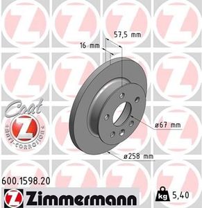 Remschijf Coat Z 600159820
